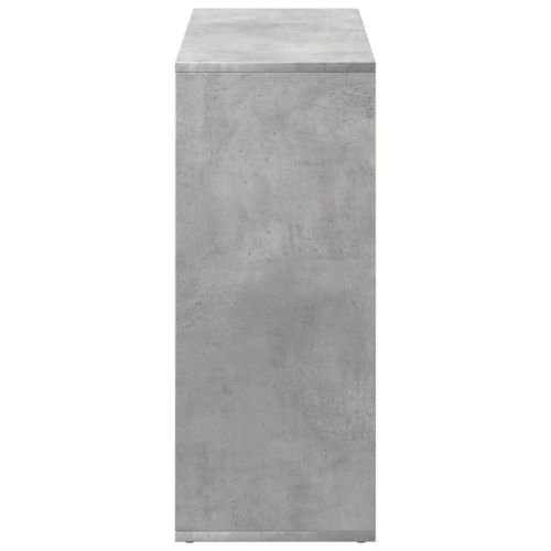 Разделител за стая / библиотека, бетонно сив, 69,5x29x69,5 см