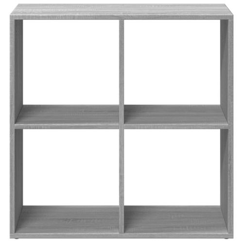 Разделител за стая / библиотека, сив сонома, 69,5x29x69,5 см