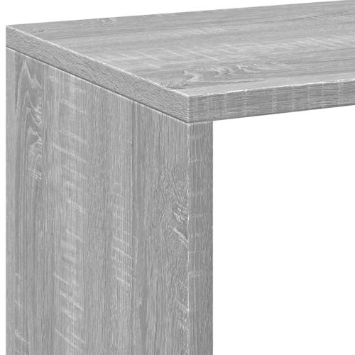 Разделител за стая / библиотека, сив сонома, 69,5x29x69,5 см