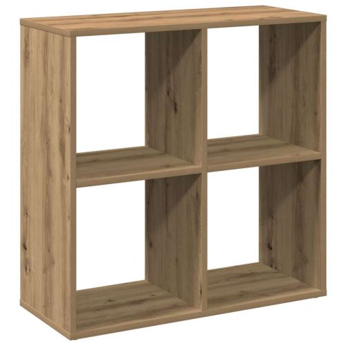 Разделител за стая / библиотека, дъб артизан, 69,5x29x69,5 см