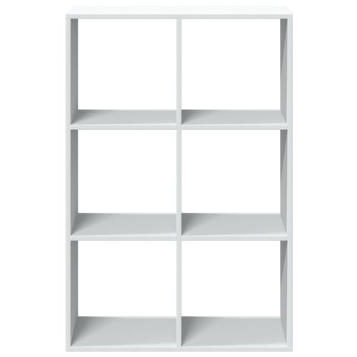 Разделител за стая / библиотека, бял, 69,5x29x103,5 см