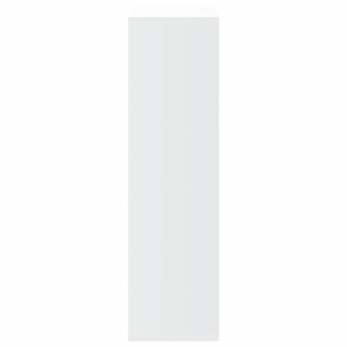 Разделител за стая / библиотека, бял, 69,5x29x103,5 см
