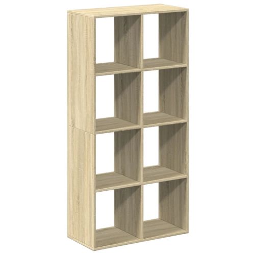 Разделител за стая / библиотека, сонома дъб, 69,5x29x137,5 см