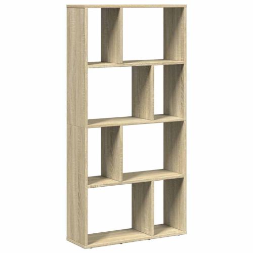 Библиотека, сонома дъб, 60x20x120,5 см, инженерно дърво