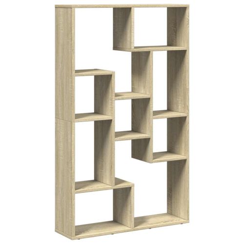Библиотека, сонома дъб, 72x20x120,5 см, инженерно дърво