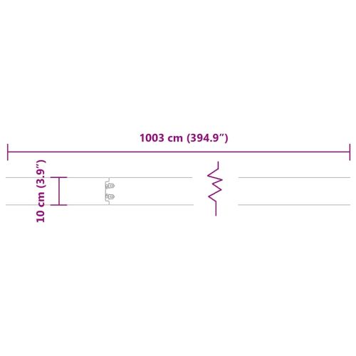 Ограда за трева 10 бр. 10 x 103 cm Стомана Антрацит