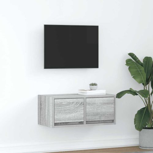 ТВ шкаф Grey Sonoma 60x31x25,5 cm Инженерна дървесина