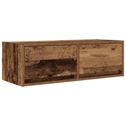 ТВ шкаф Старо дърво 80x31x25,5 cm Инженерна дървесина