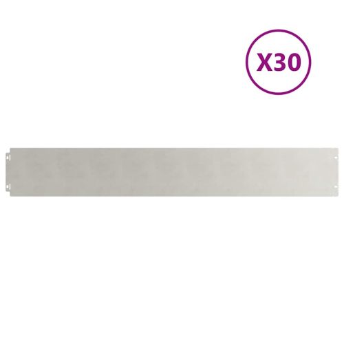 Кантчета за тревни площи 30 бр. 15x103 см Неръждаема стомана