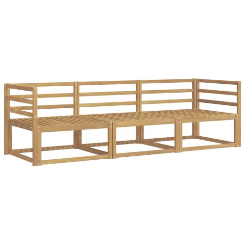 Комплект дивани за открито 3 pcs Бяло 245,5 x 83 x 73 см