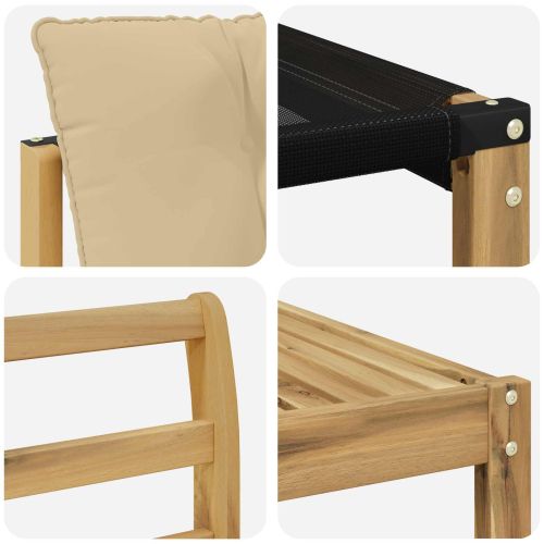 Комплект дивани за открито 6 pcs Бяло и Бежово 79 x 79 x 37 см