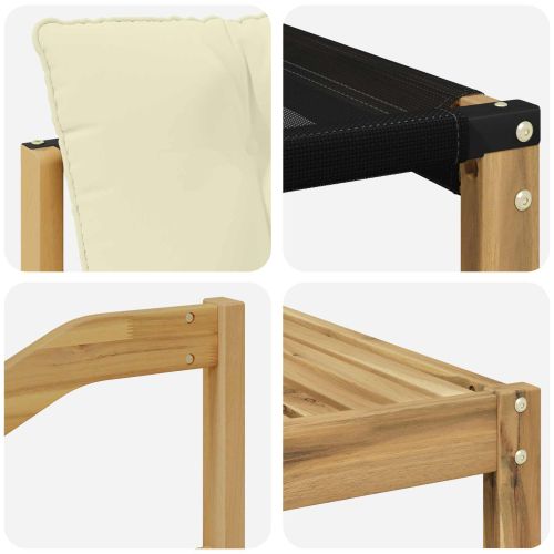 Комплект дивани за открито 6 pcs Бяло и кремаво 79 x 79 x 37 см