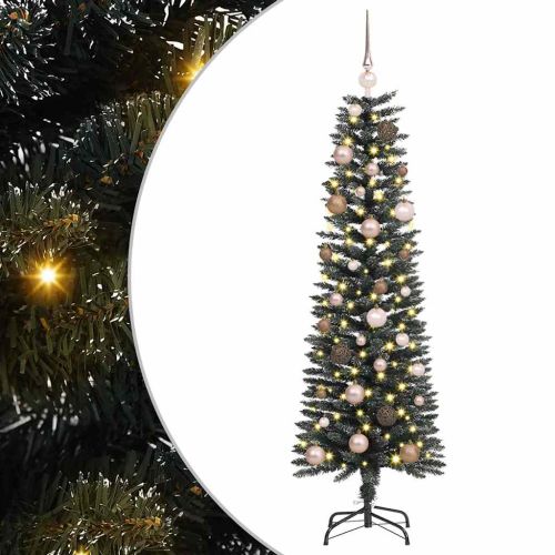 С изкуствено коледно дърво с 150 LED светодиода Зелен 150 cm