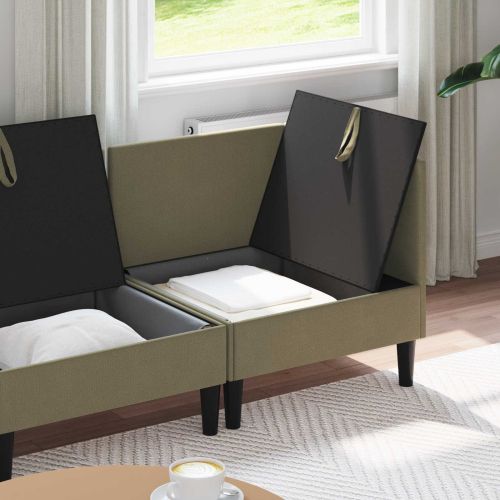 Комплект мебели за всекидневна 3 pcs Каки Текстил