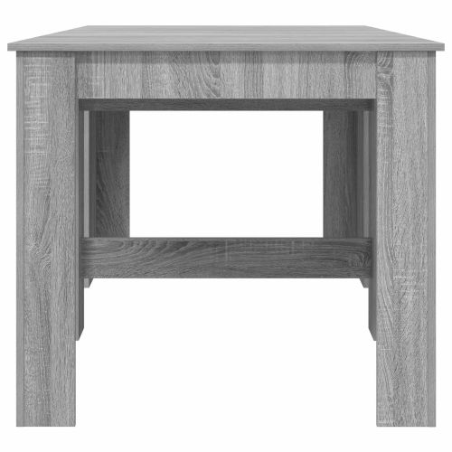 Маса за хранене 180 x 85 x 75 см Инженерна дървесина Сив Сонома