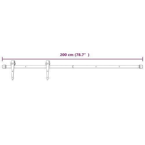 Преплъзваща се врата Естествено и бяло 80 x 210 cm