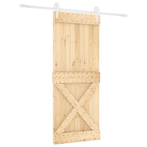 Преплъзваща се врата Естествено и бяло 85 x 210 cm