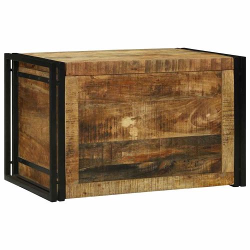 Кутия за съхранение Кафяв и черен 80 x 50 x 50 см