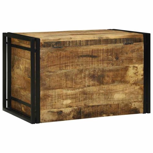 Кутия за съхранение Кафяв и черен 80 x 50 x 50 см