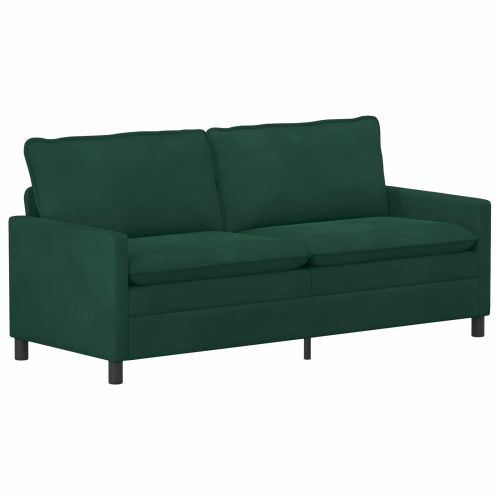 Диван Тъмнозелено 196 x 81 x 87,5 см Кадифе