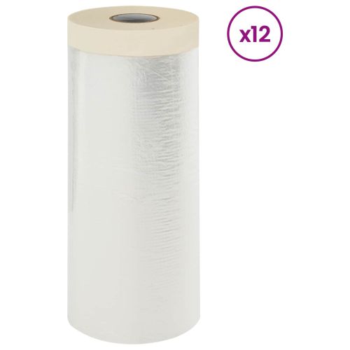 Прахосмукачна кърпа с лепило 12 pcs Прозрачен 140 x 3300 см
