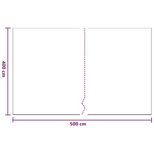 Прахова завеса 6 pcs Прозрачен 400 x 500 cm HDPE