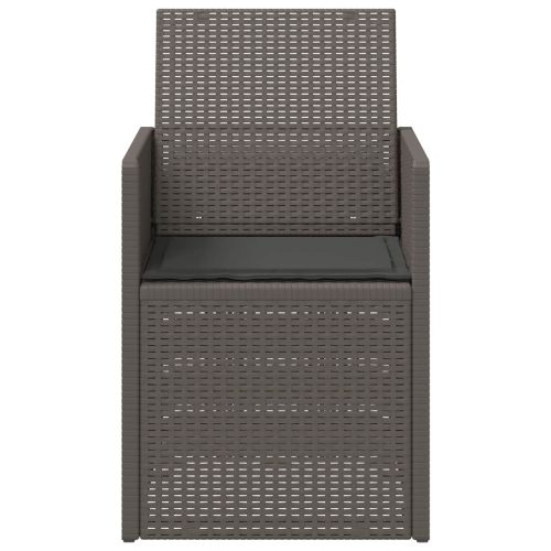 Градински Dining Столове 2 pcs Светлосиво и антрацит ПП