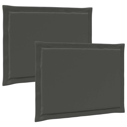 Възглавници за седалки 2 pcs Антрацит 47 x 36 x 2 см Полиестер