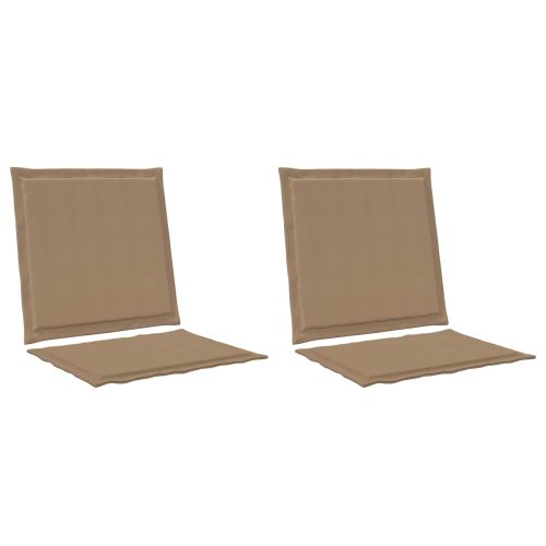 Възглавници за седалката и гърба 2 pcs Таупе 47 x 45 x 2 см