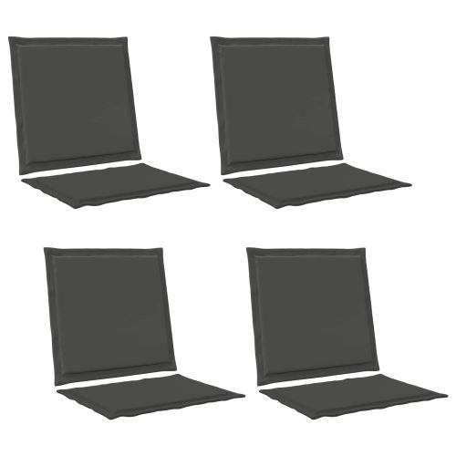 Възглавници за седалката и гърба 4 pcs Антрацит 47 x 45 x 2 см