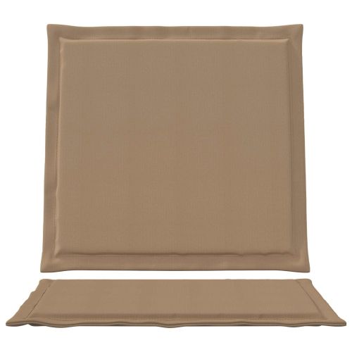 Възглавници за седалката и гърба 4 pcs Таупе 47 x 45 x 2 см