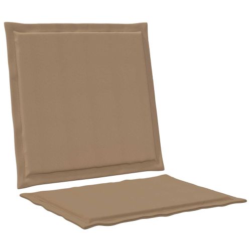 Възглавници за седалката и гърба 4 pcs Таупе 47 x 45 x 2 см