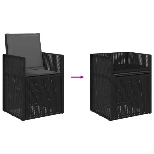 Градински Dining Столове 2 pcs Антрацит ПП