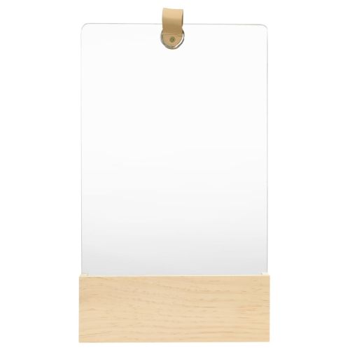 322802 Wall Mirror Solid Pinewood 23x39,5 cm