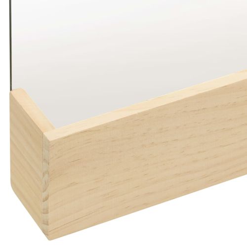 322802 Wall Mirror Solid Pinewood 23x39,5 cm