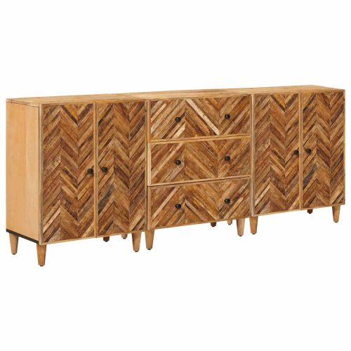 Шкафове за съхранение 3 pcs Кафяво 60 x 33,5 x 75 см