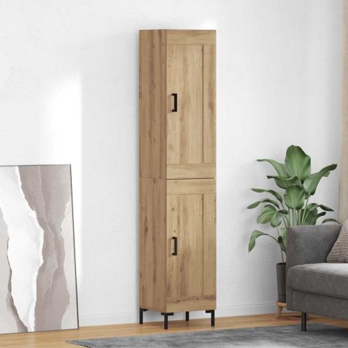Висок шкаф Дъб 34,5 x 34 x 180 см Инженерно дърво