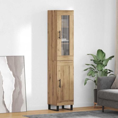 Висок шкаф Дъб 34,5 x 34 x 180 см Инженерно дърво