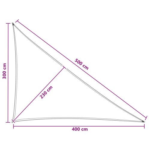 Слънцезащитен плат 3 x 4 x 5 m HDPE