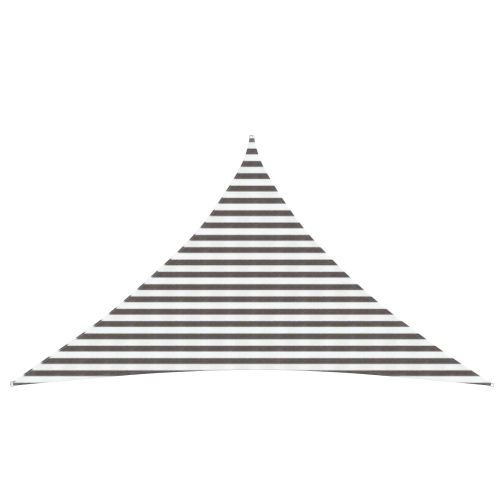 Слънцезащитен плат Светлосив и бял 4 x 4 x 5,8 m HDPE