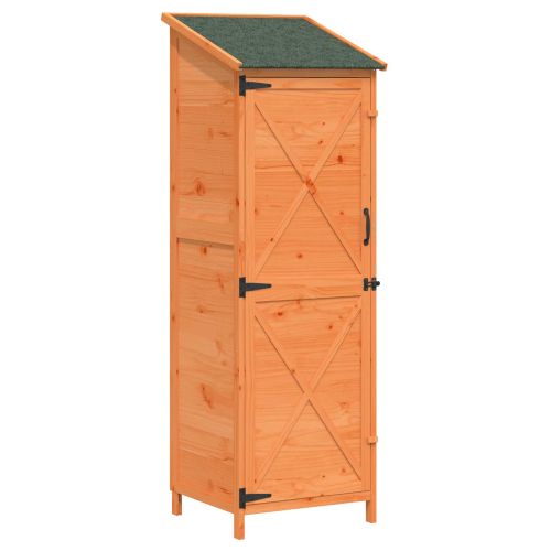 Градина постройка Кафяво 59,5 x 56 x 176,5 см