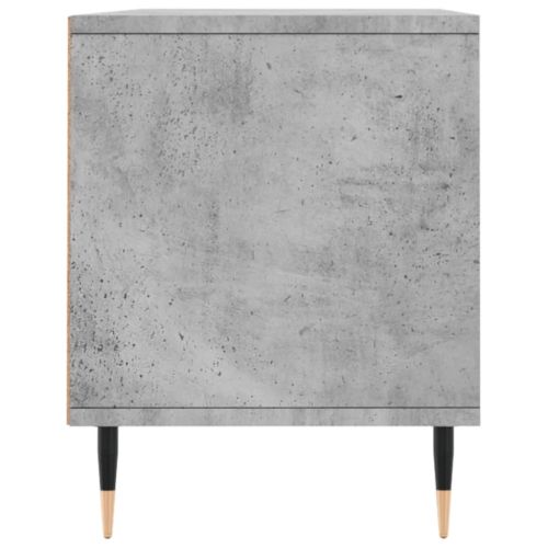 ТВ шкаф, бетонно сиво, 100x34,5x44,5 см, инженерно дърво