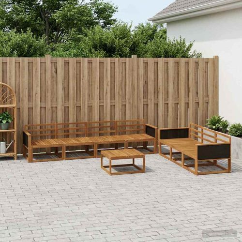 Комплект дивани за открито 8 pcs Натурално