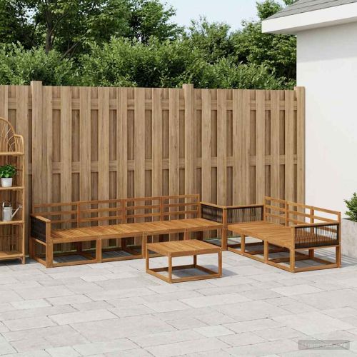 Комплект дивани за открито 8 pcs Натурално