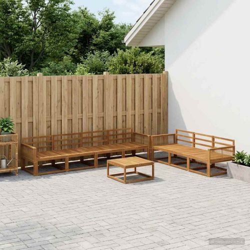 Комплект дивани за открито 8 pcs Натурално