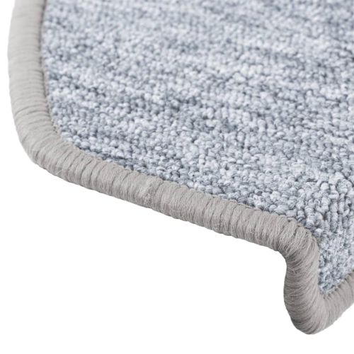 Изтривалки за стълби, 10 бр., 65x24x4 см, светлосиви, полукръгли, големи