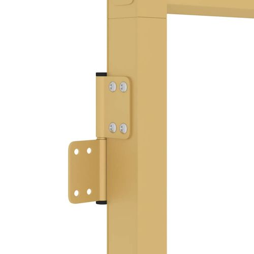 Интериорна врата златиста 83x201,5 см закалено стъкло алуминий