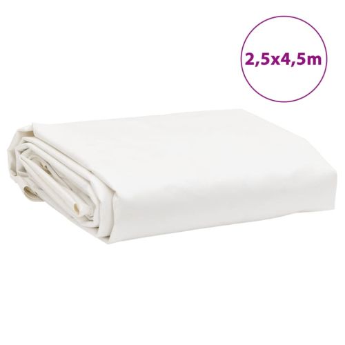 Брезент бял 2,5x4,5 м 650 г/м²