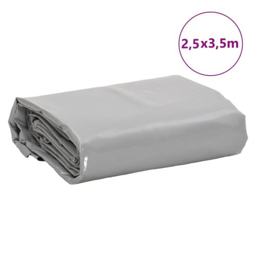 Брезент сив 2,5x3,5 м 650 г/м²
