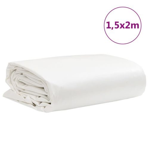 Брезент бял 1,5x2 м 650 г/м²